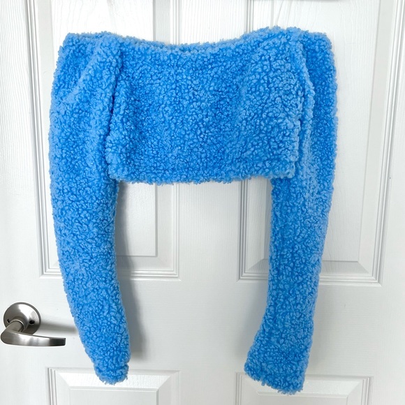 Wildcat Blue Fuzzy Skirt Set - Picture 2 of 10